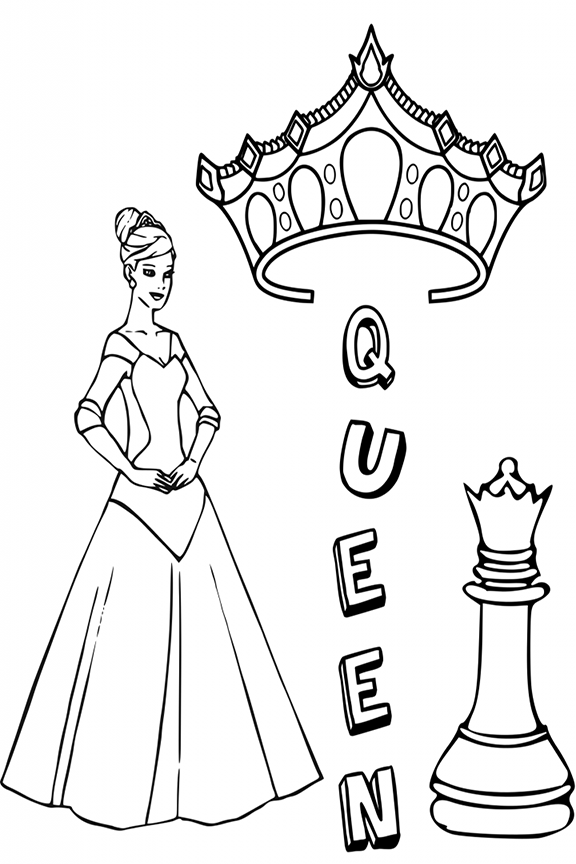 Coloring Page chess pieces - free printable coloring pages - Img 25889