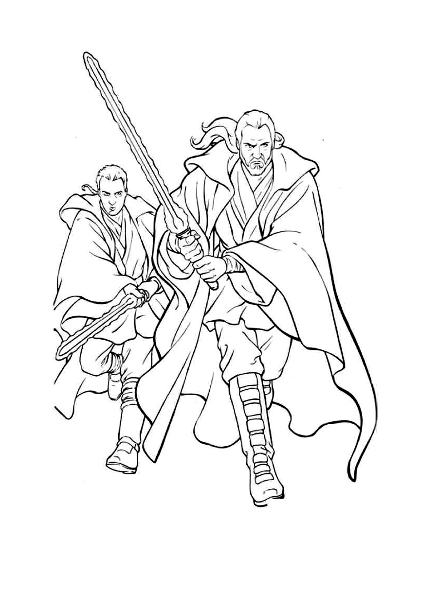 Qui Gon Jinn Coloring Pages - Best Coloring Pages For Kids