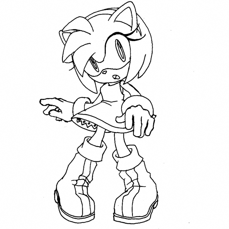 sally acorn coloring pages