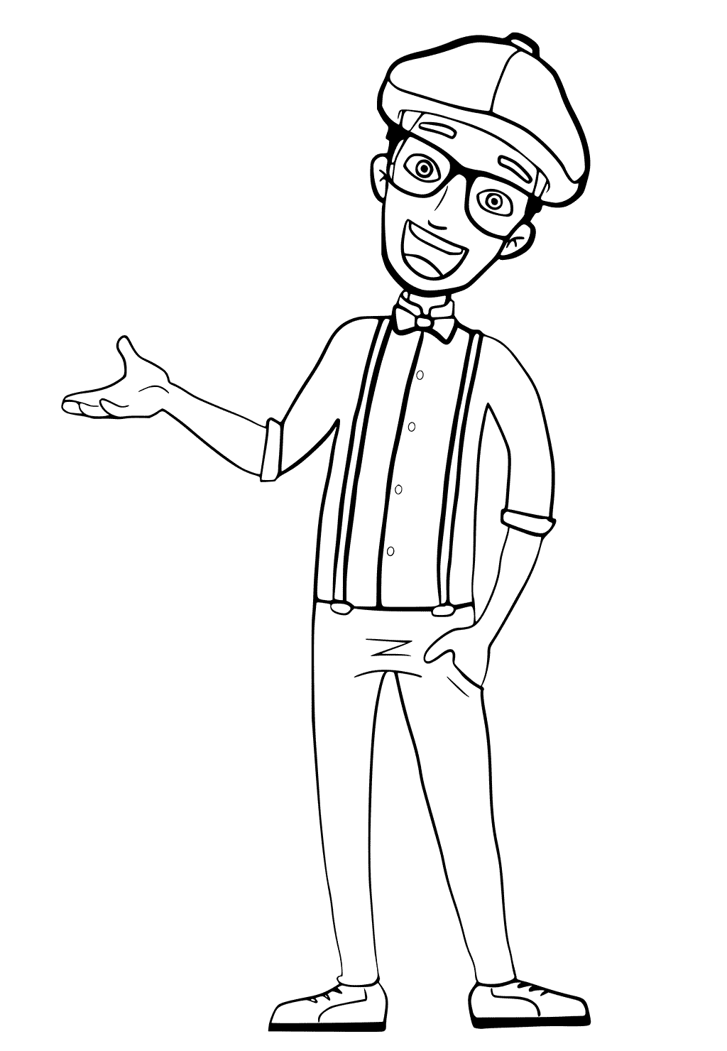 Blippi Coloring Pages Best Coloring Pages For Kids