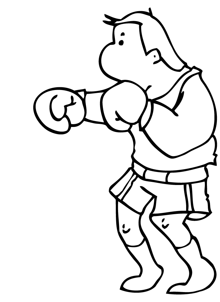 Boxing Coloring Pages for Kids Ages 4-8 by Inkhorse Publishing