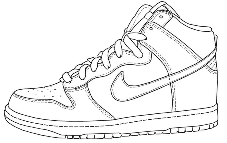 kd basketball shoes coloring pages