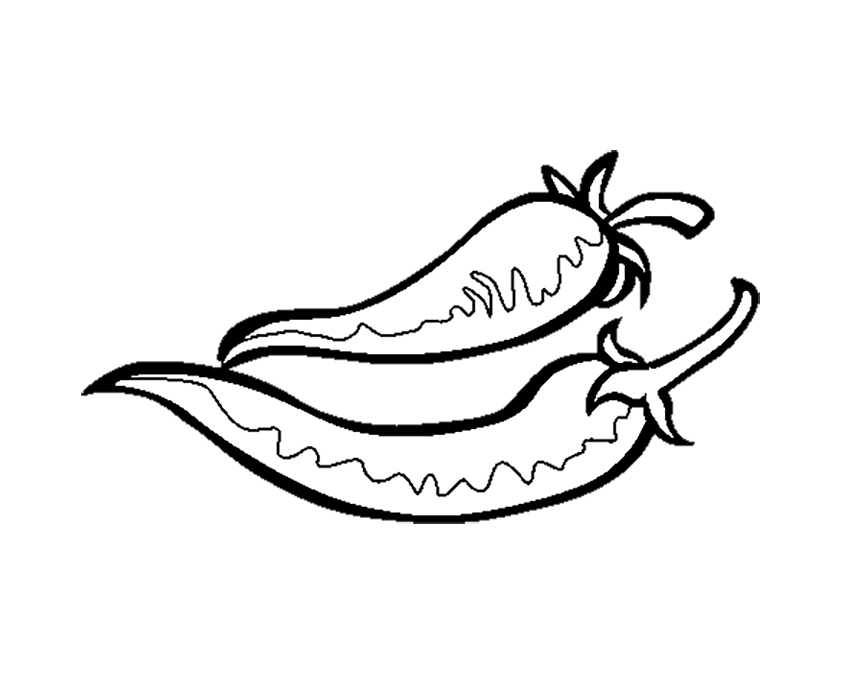 pepper coloring page