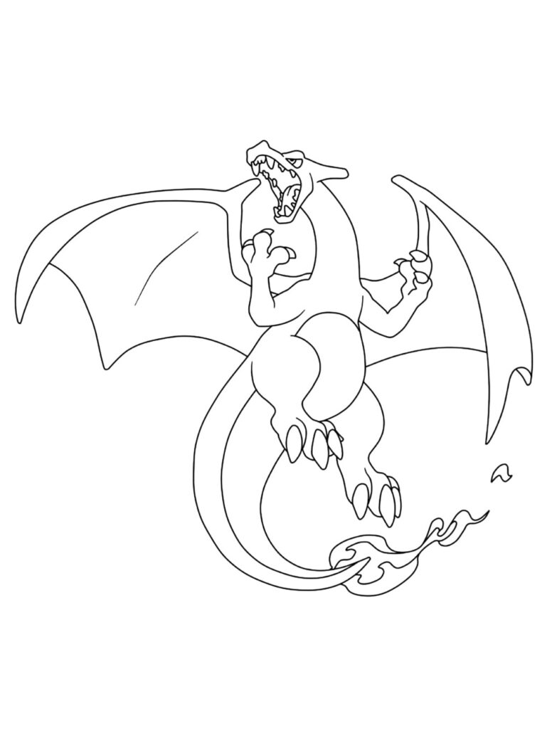 Epic Charizard Coloring Page