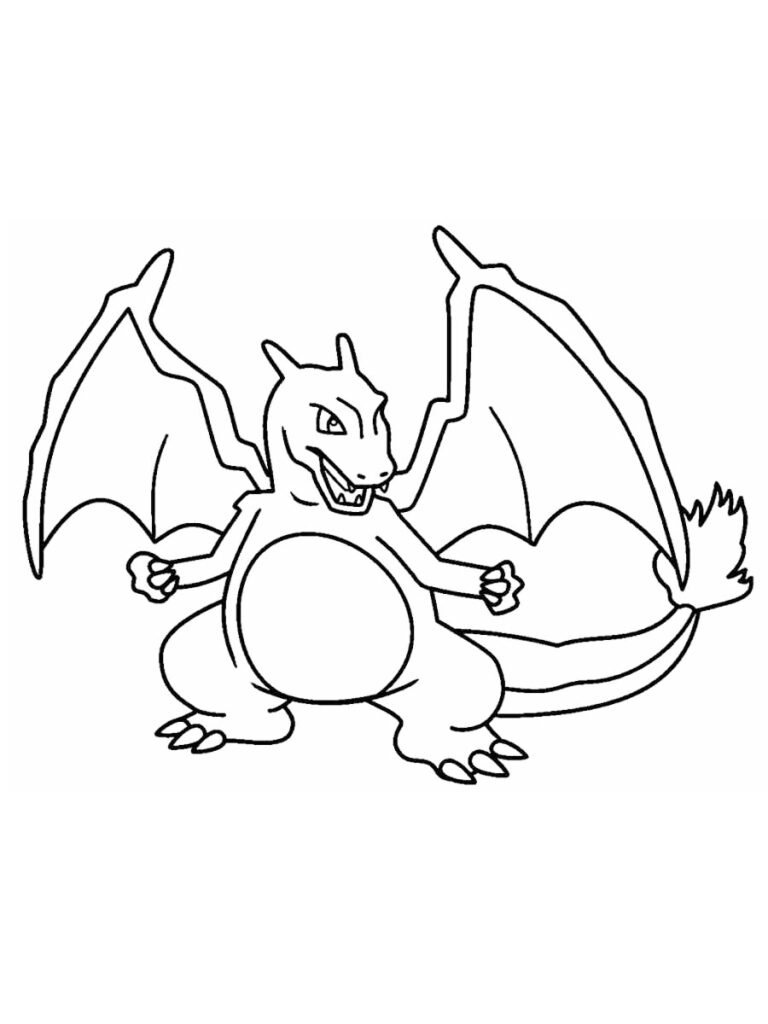 Mighty Charizard Coloring Page