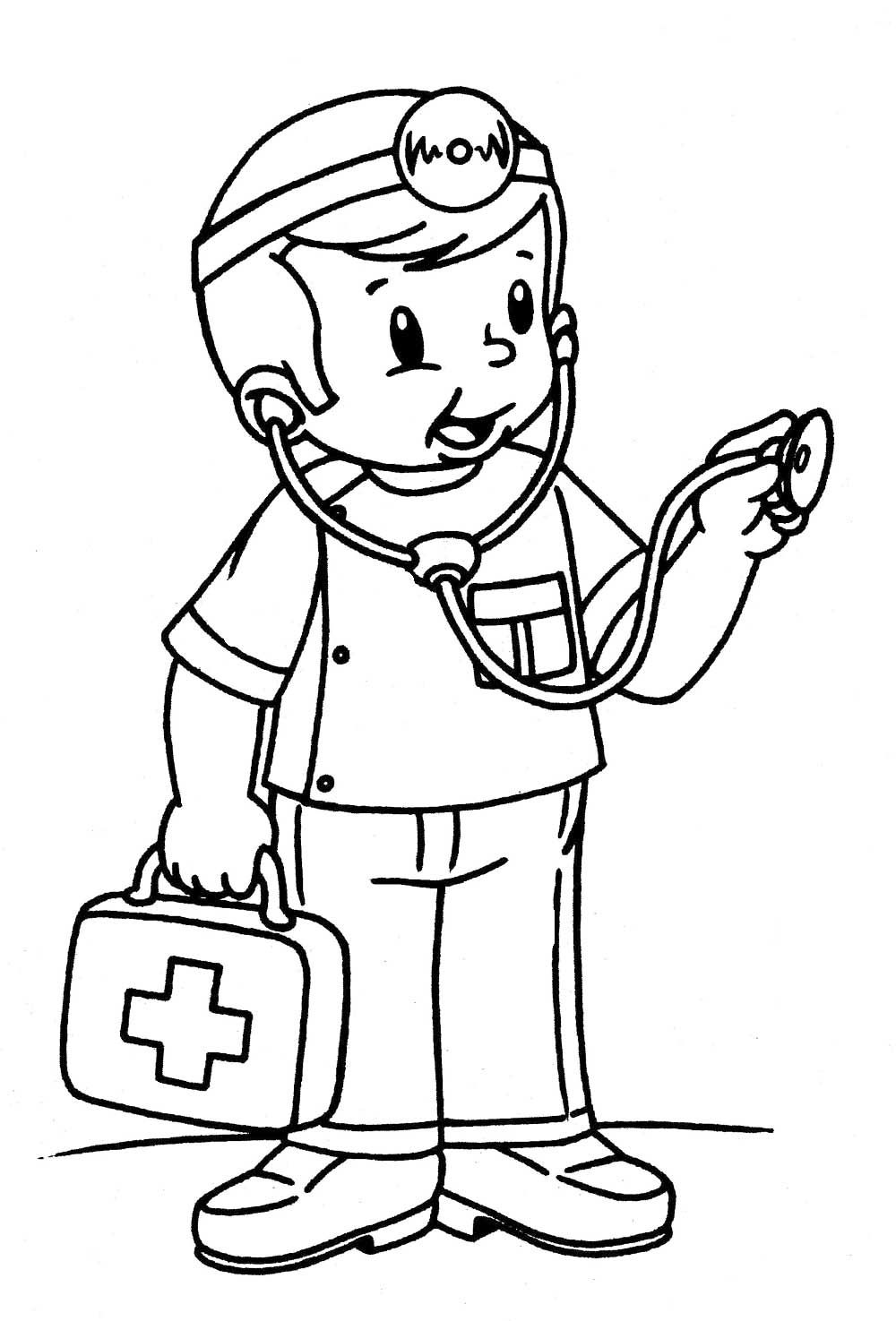 Coloring Page Doctor - free printable coloring pages - Img 17659