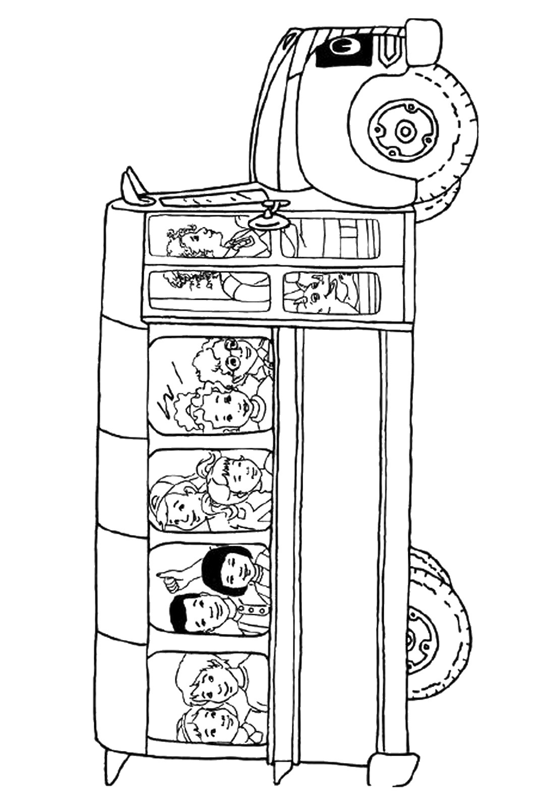 Magic School Bus Coloring Pages Characters