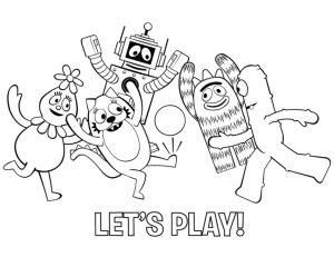 Yo Gabba Gabba Coloring Pages - Best Coloring Pages For Kids