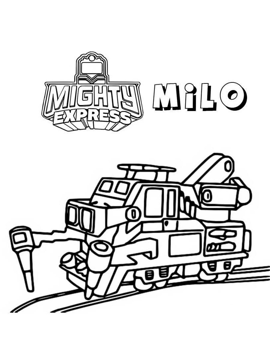 Mighty Express раскраска