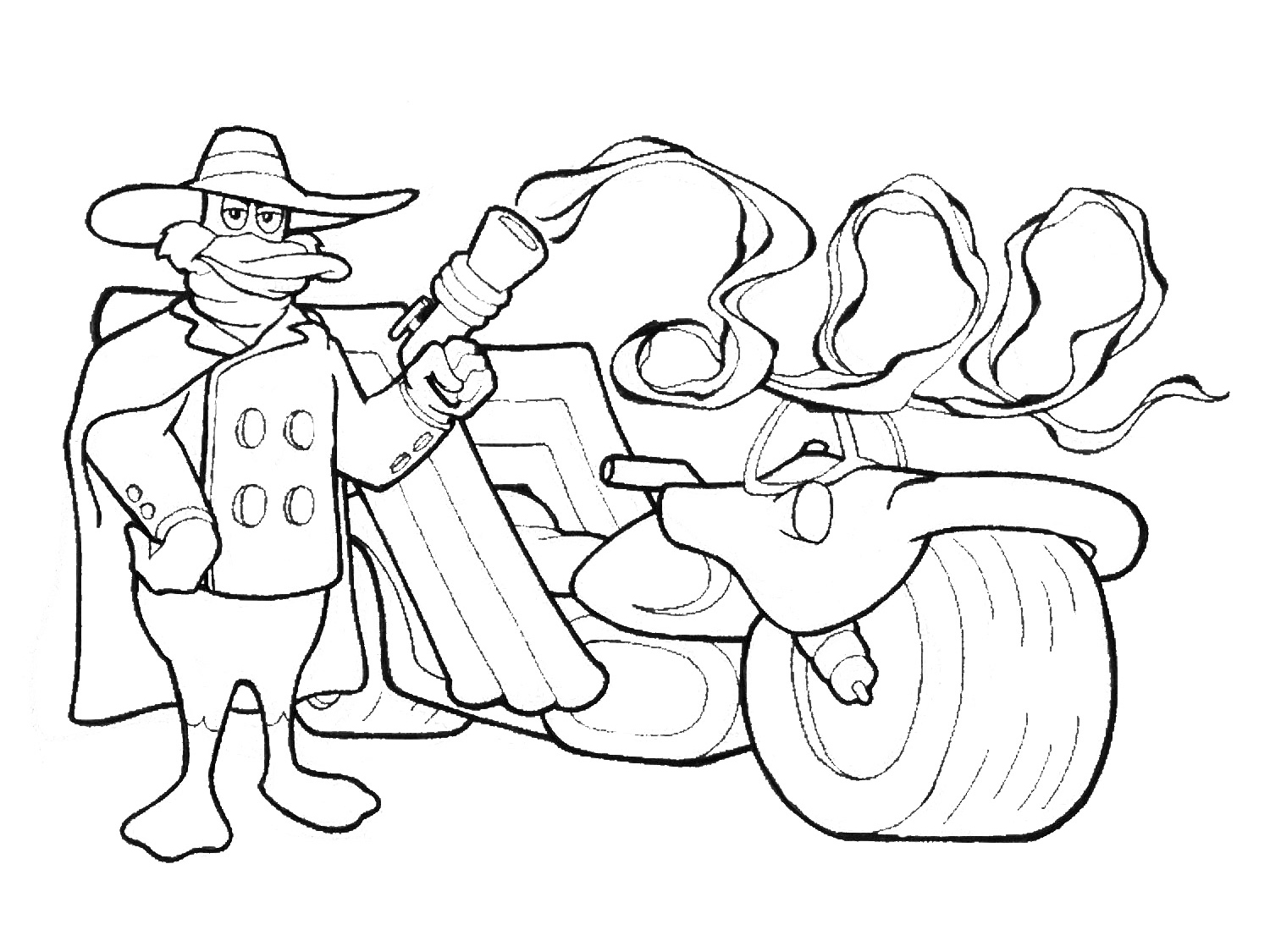 darkwing duck coloring page printable