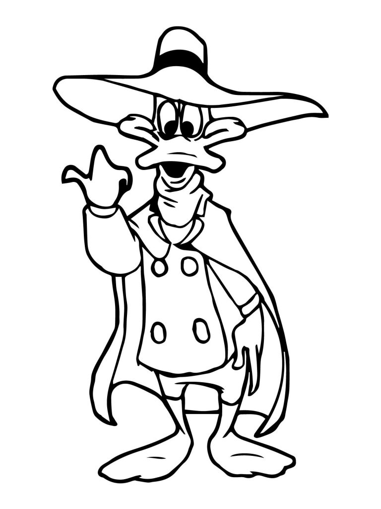 Funny Darkwing Duck Coloring Pages