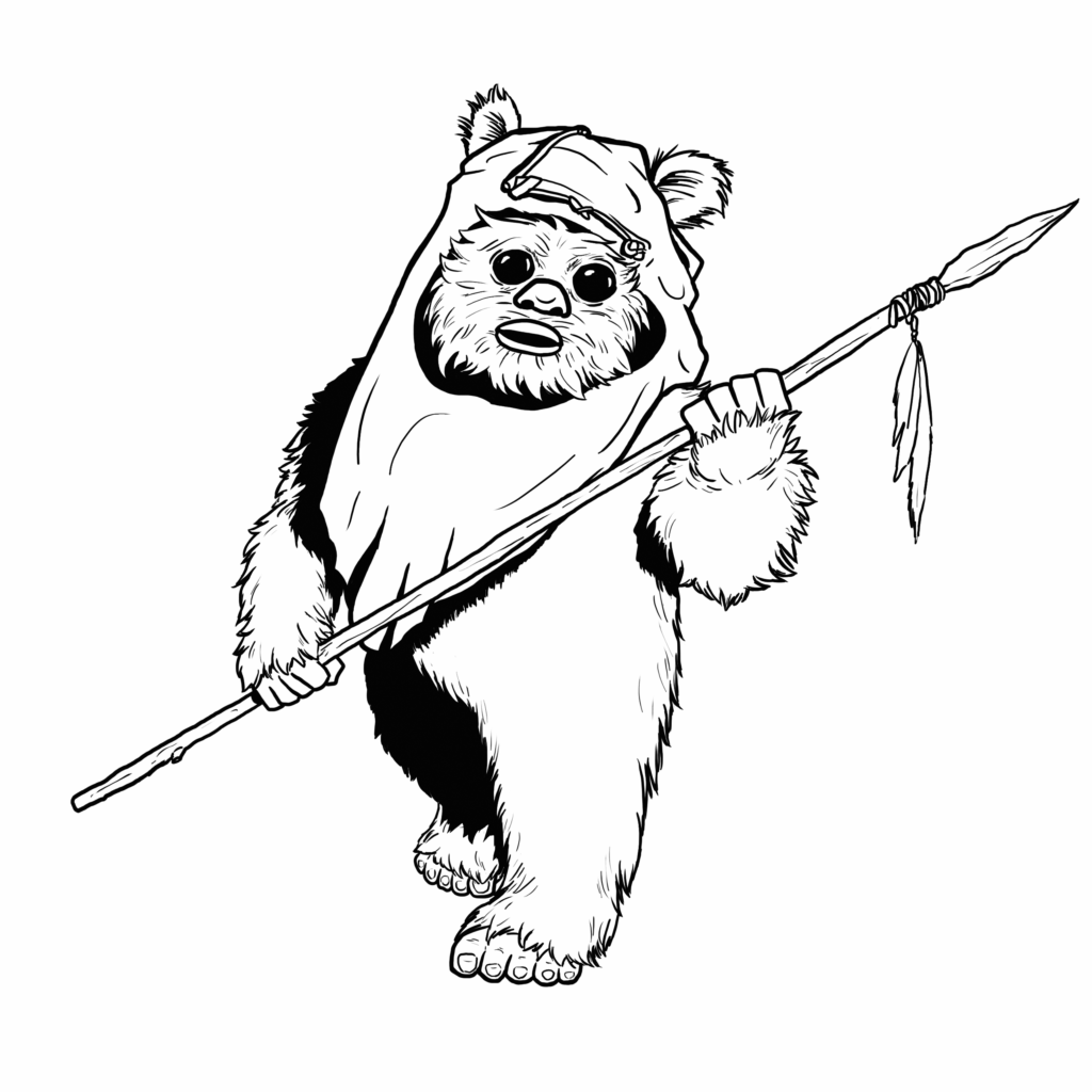 Lego Ewok Coloring Pages