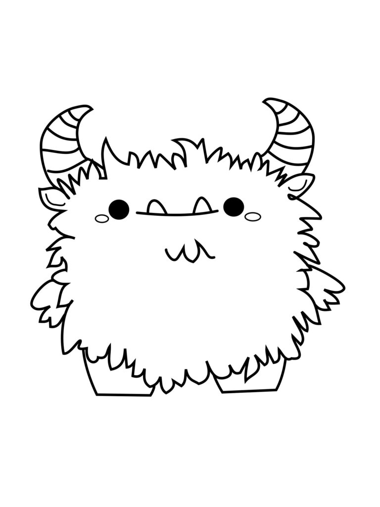 cute monsters coloring pages