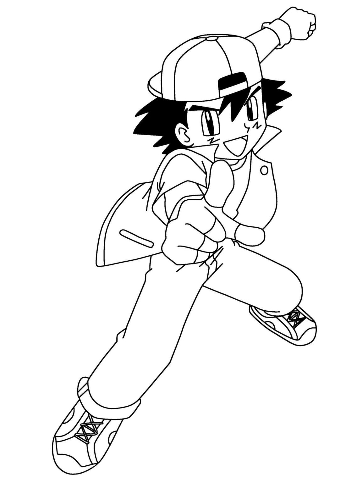 Ash Ketchum Coloring Pages - Best Coloring Pages For Kids