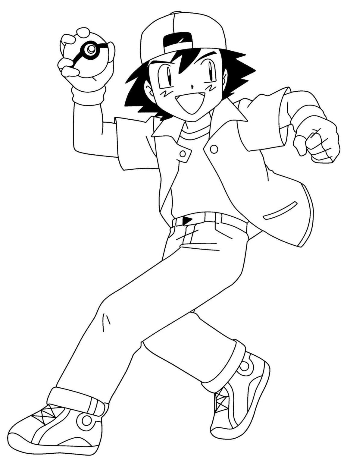 Ash Ketchum Coloring Pages - Best Coloring Pages For Kids