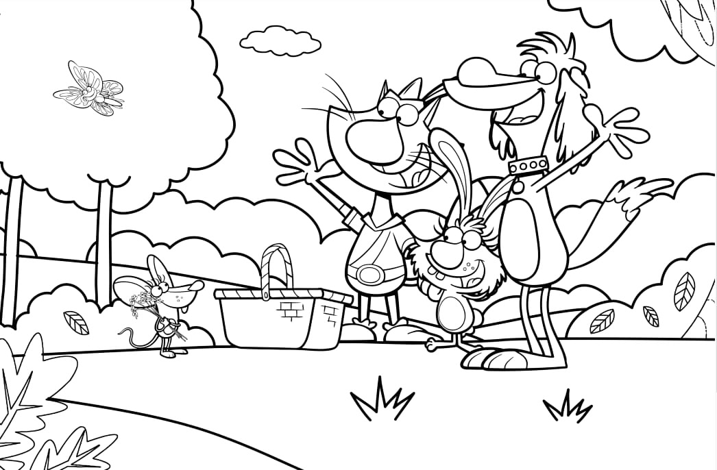 Nature Cat Coloring Pages - Best Coloring Pages For Kids