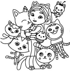 Gabbys Dollhouse Coloring Pages - Best Coloring Pages For Kids