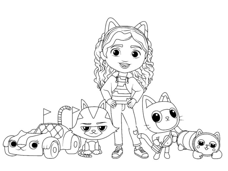 Gabbys Dollhouse Coloring Pages - Best Coloring Pages For Kids