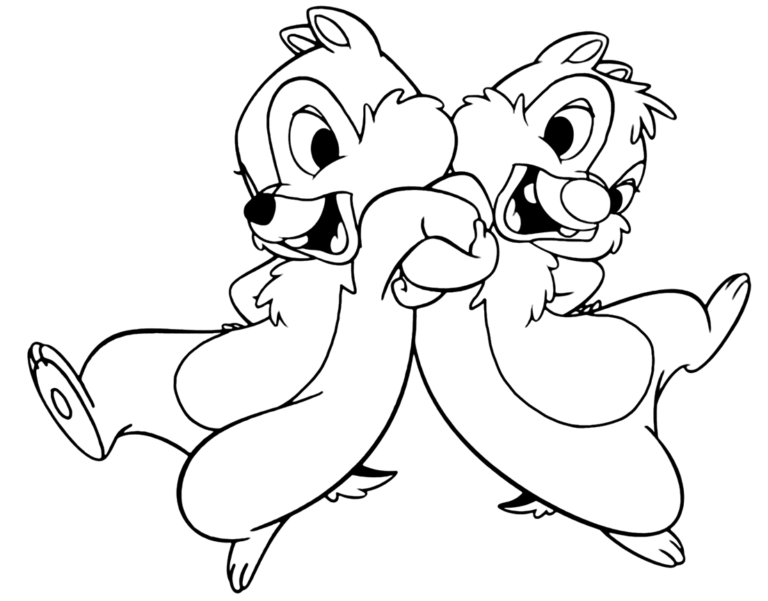 Chip and Dale Coloring Pages - Best Coloring Pages For Kids