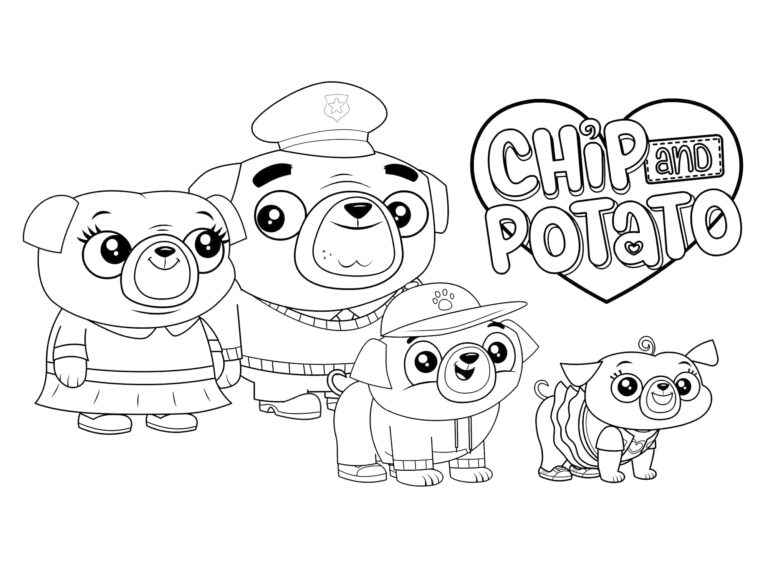 Chip and Potato Coloring Pages Best Coloring Pages For Kids