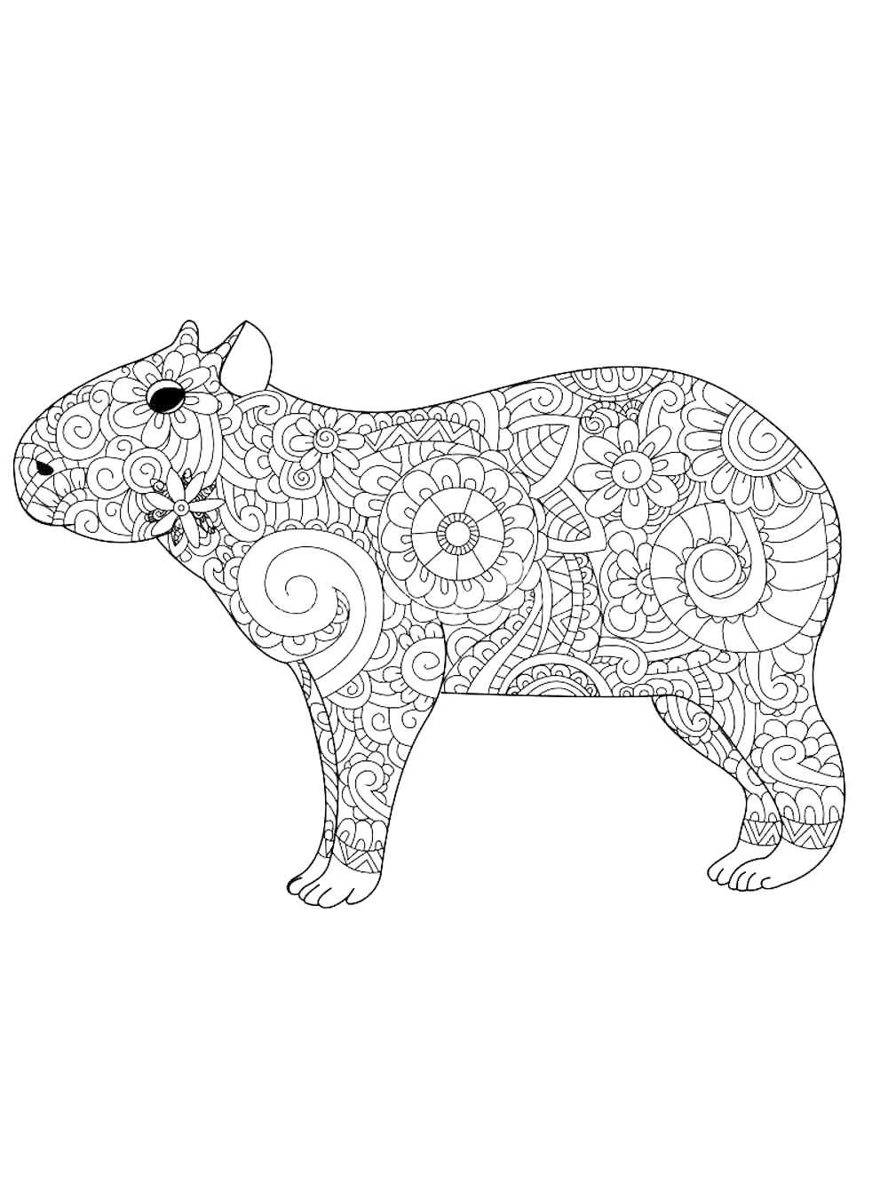 10 Capybara Printable Coloring Pages for Animal Lovers: Unleash Your Creativity!