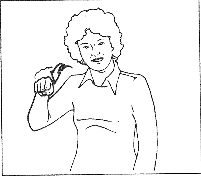 Yes Sign Language Coloring Page