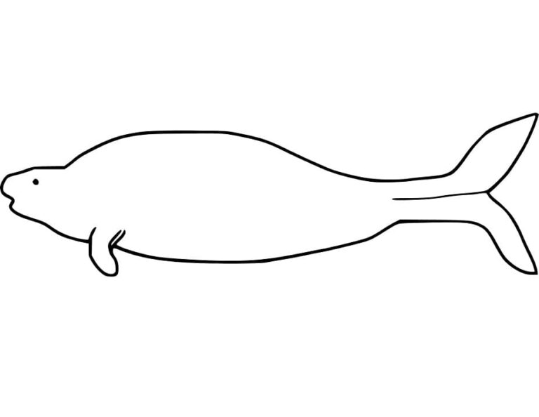 Dugong Coloring Pages - Best Coloring Pages For Kids