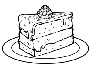 Fruitcake Coloring Pages - Best Coloring Pages For Kids