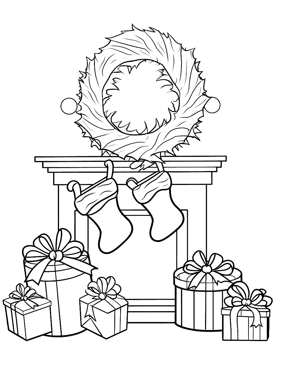 10 Cozy Christmas Fireplace Coloring Pages to Warm Your Heart