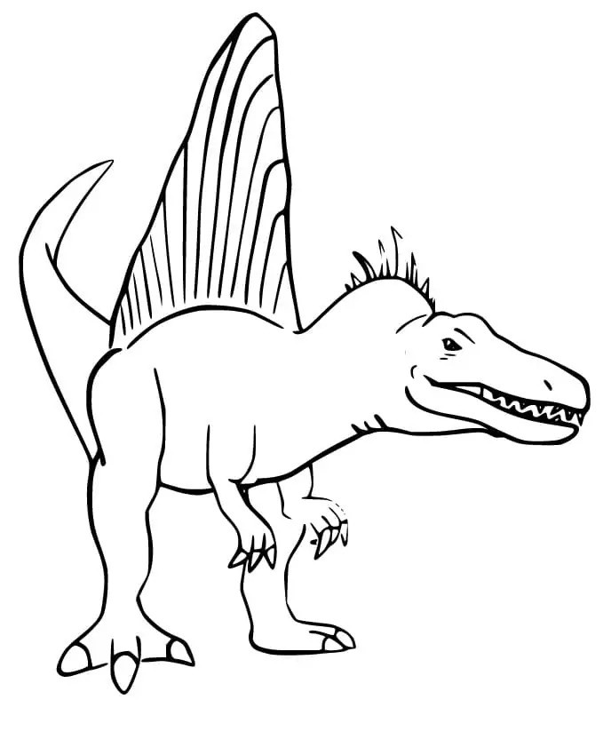 Cool Spinosaurus Coloring Page