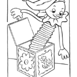 Cute Jack In The Box Coloring Page