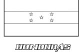 Flag Of Honduras Coloring Page