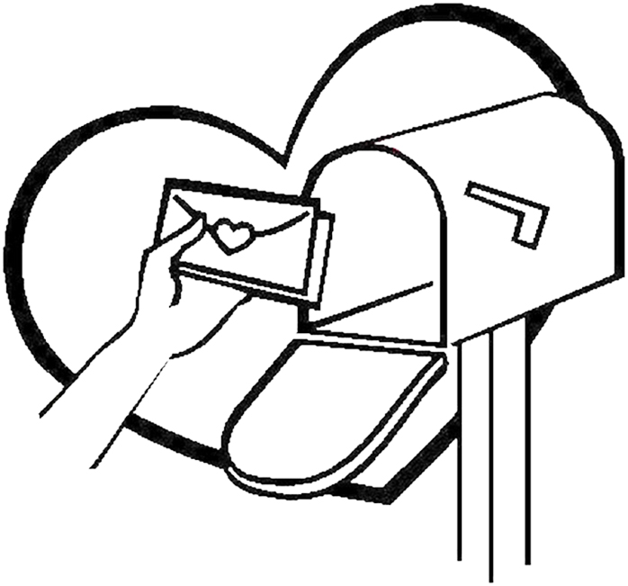 Getting The Mail Coloring Page