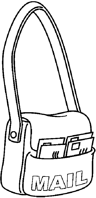 Mail Box Coloring Page