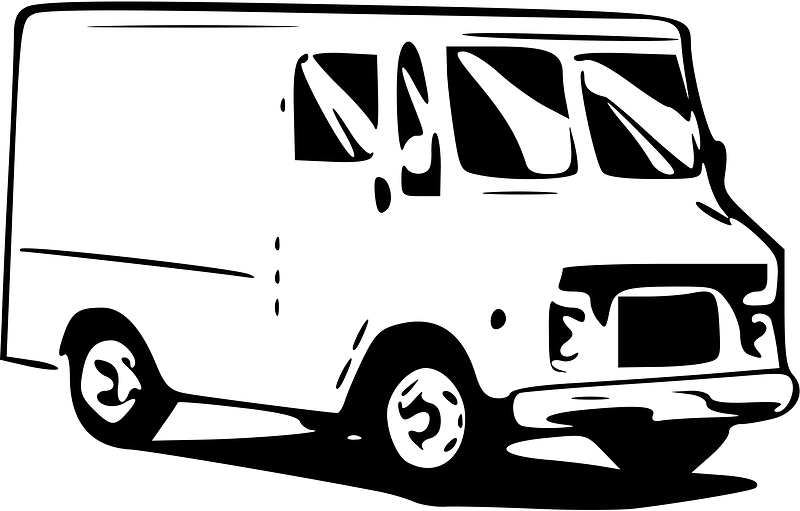Mail Truck Coloring Page