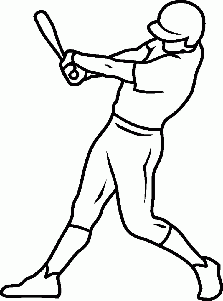 Baseball National Sport In Cuba Coloring Page