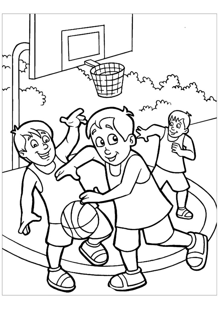 Basketball National Sport Of Estonia Coloring Page