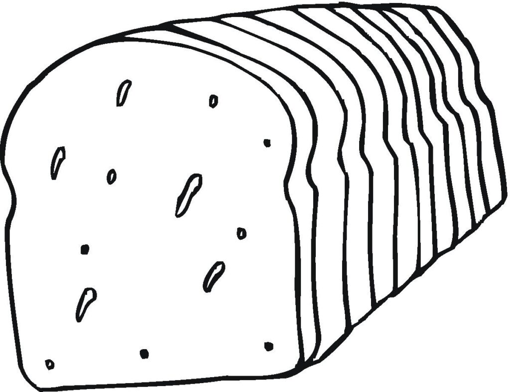 Black Bread Rye Estonia Coloring Page