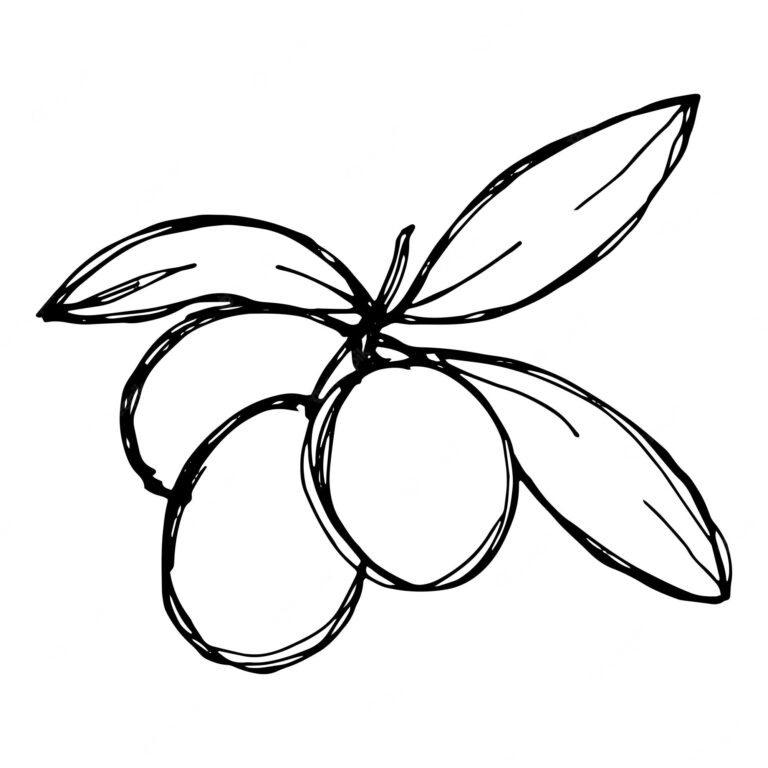 Bunch Of Olives Coloring Page