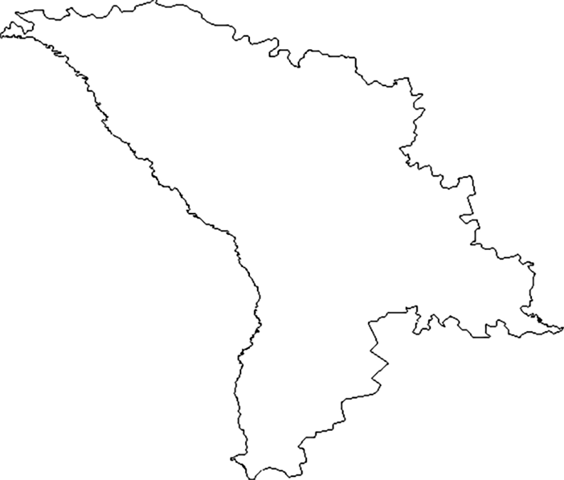 Map Of Moldova Coloring Page