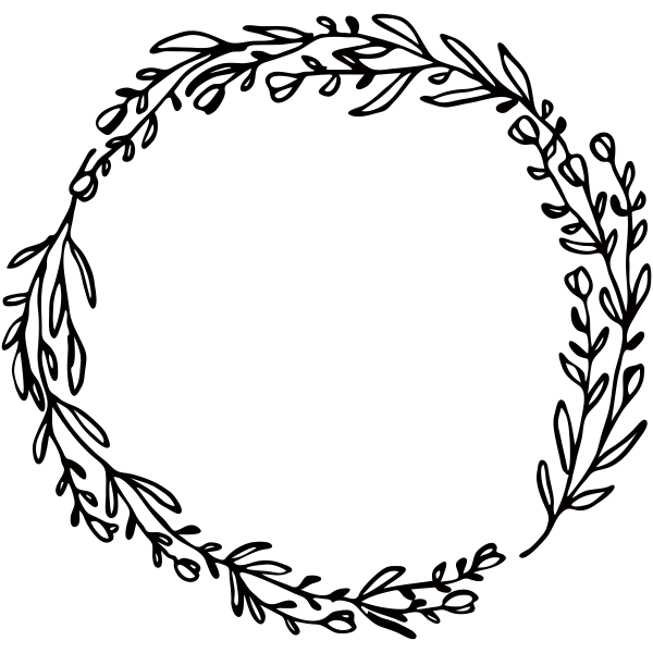 Olive Branch Wreath Coloring Page