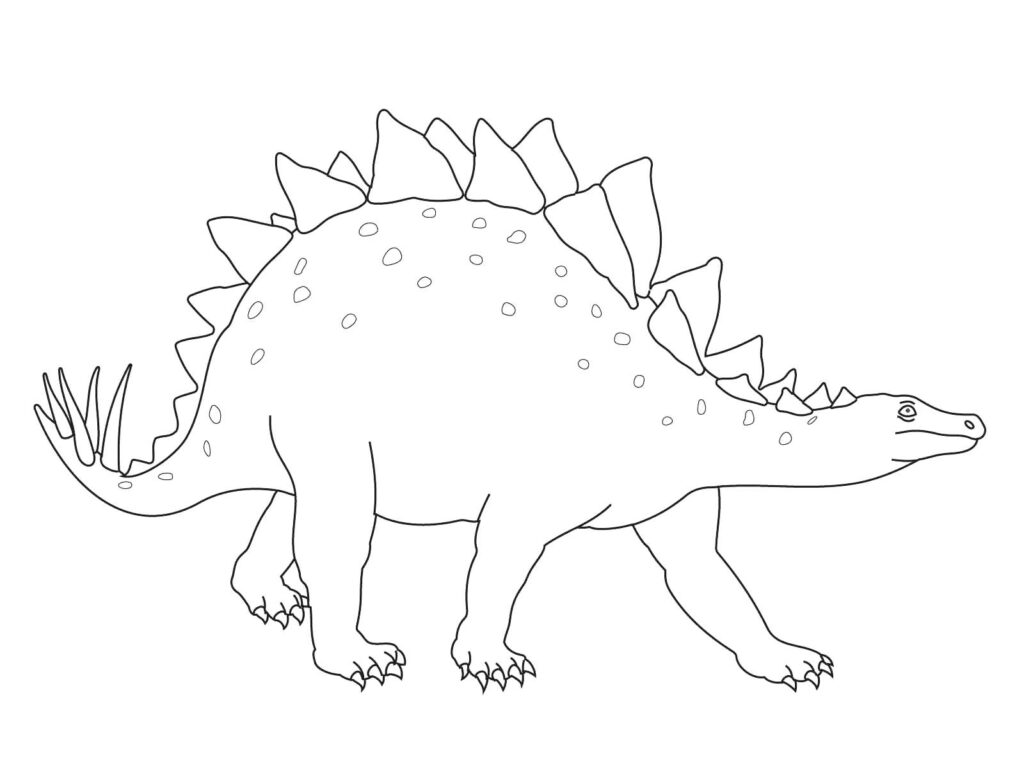 Stegosaurus Art Coloring Page