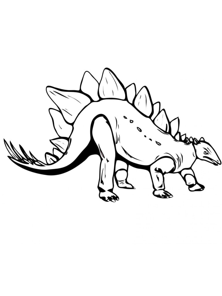 Stegosaurus Printable Coloring Page