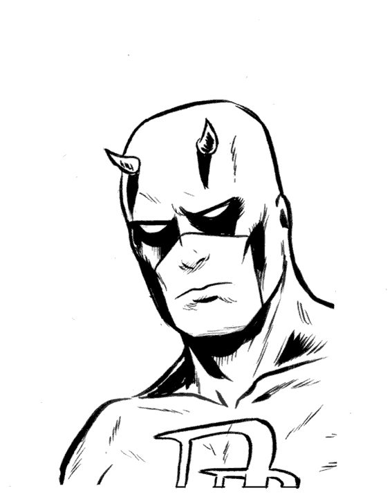 Daredevil Comic Coloring Page