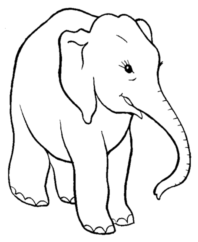 Elephants In Niger Coloring Page