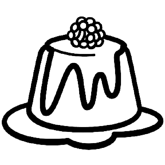 Flan Coloring Page