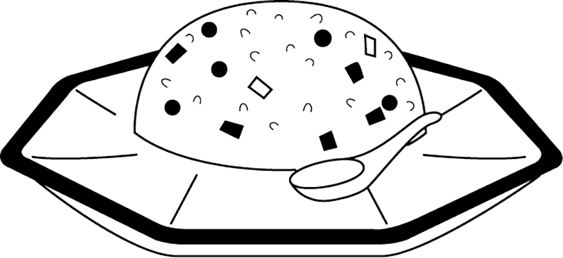 Gallo Pinto Rice And Beans Coloring Page