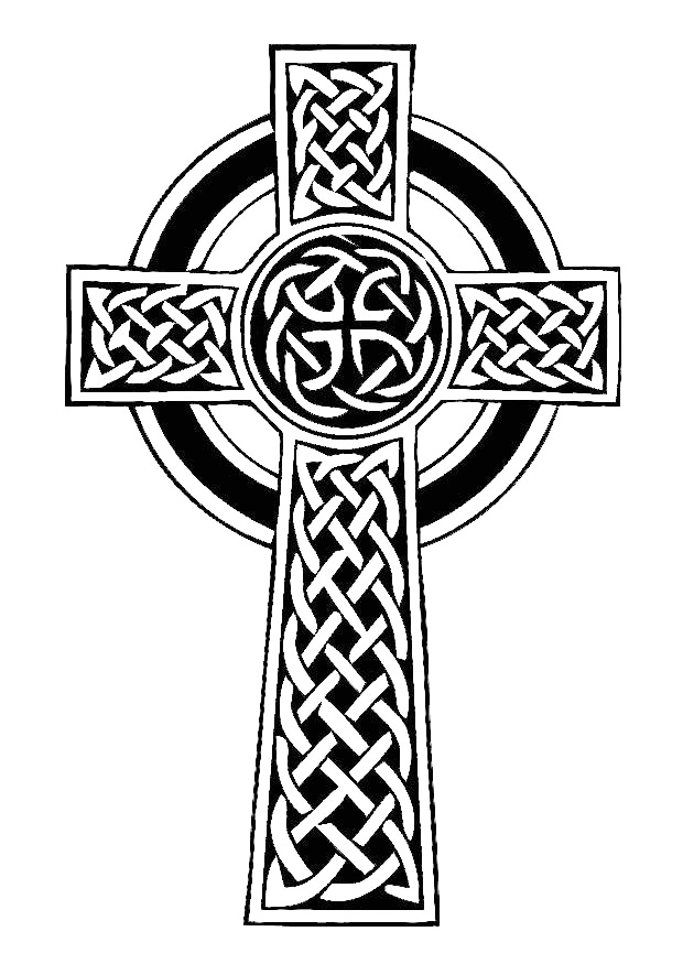 Holy See Cross Coloring Page