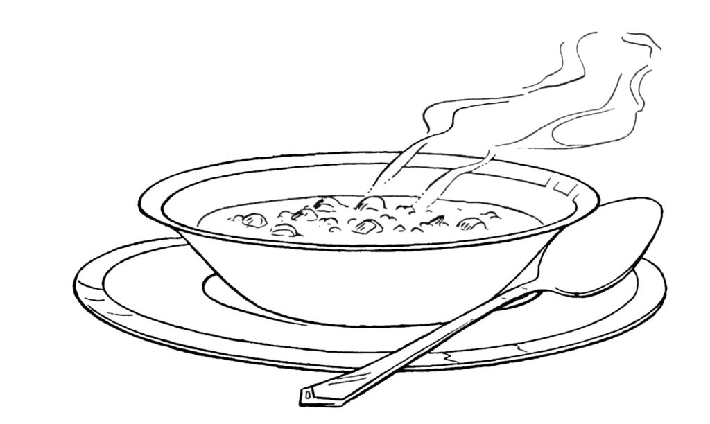 Jamaican Corn Soup Coloring Page