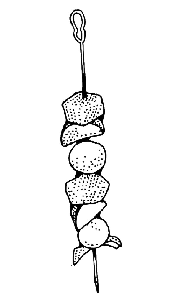 Jerk Chicken Skewers In Jamaica Coloring Page